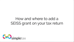 How and where to add a SEISS grant on your tax return